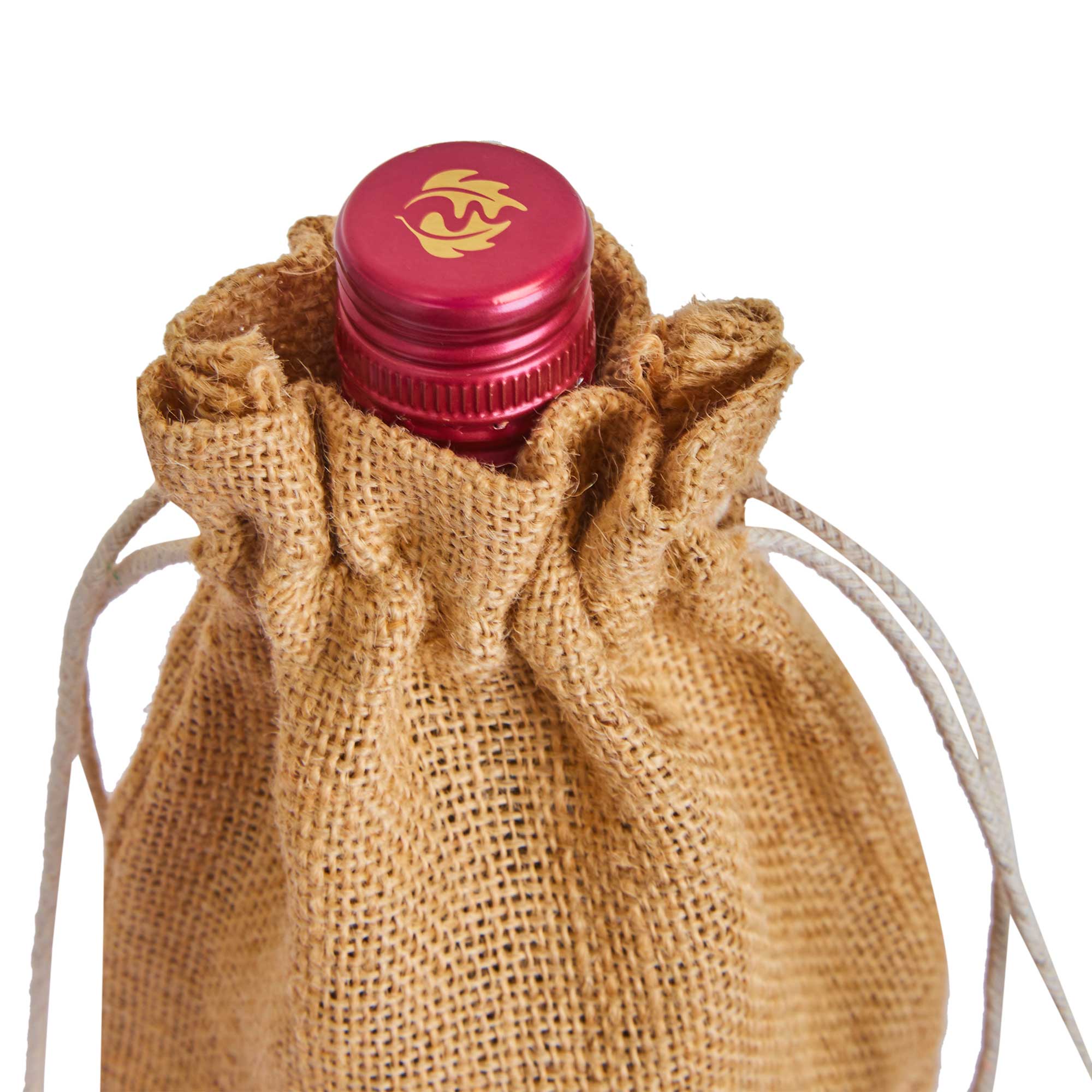 ecojutebags – wholesale Wine gift bag – 12-Pack Burlap Jute Wine Bags – Drawstring Bottle Covers6