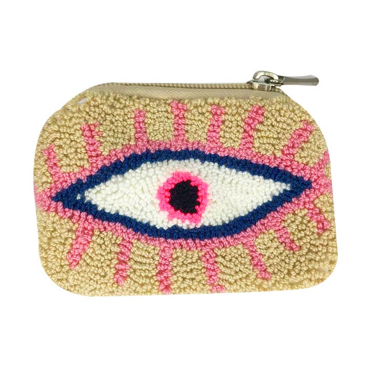 Beige & Babyrosa Münzbörse für den Großhandel von LE POM POM