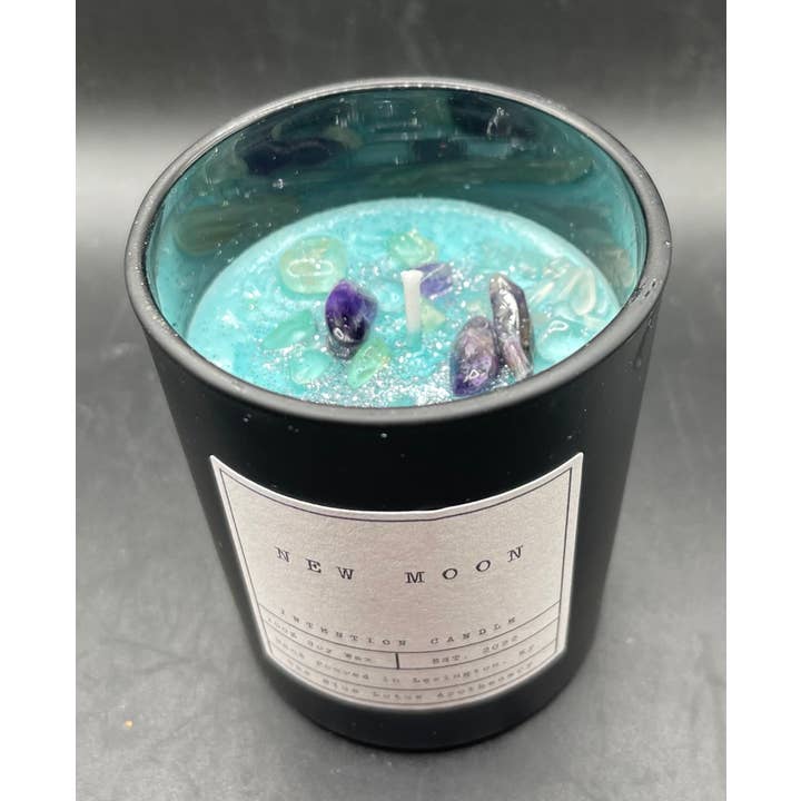 The Blue Lotus Apothecary - Wholesale Jar/Filled Candle - New Moon Intention Candle1