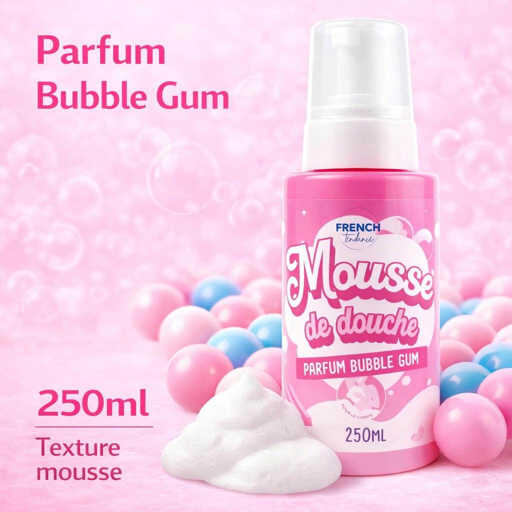 FRENCH TENDANCE - Wholesale Whipped Soap - Shower mousse 250ml - Bubble Gum scent2