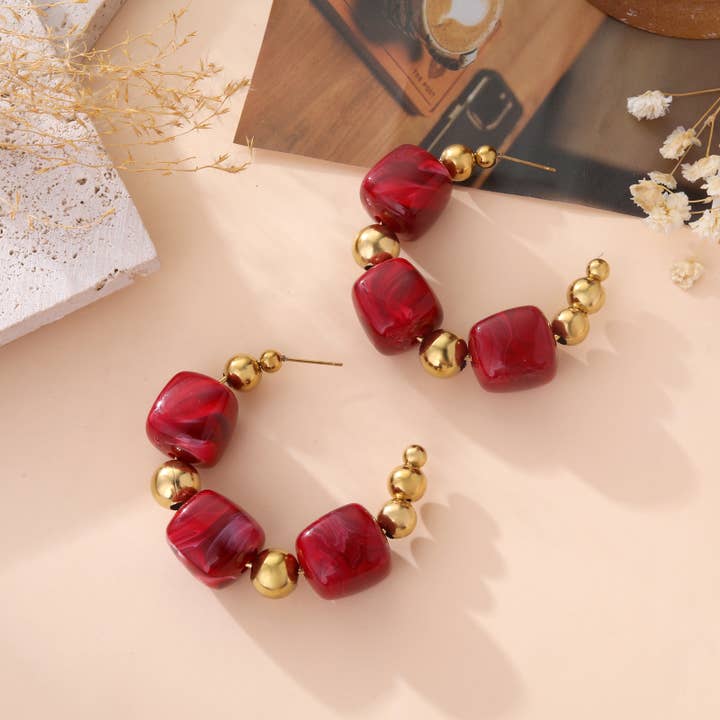 Lovelika - Wholesale Single Earring - Creole hoop earrings - Meredith4