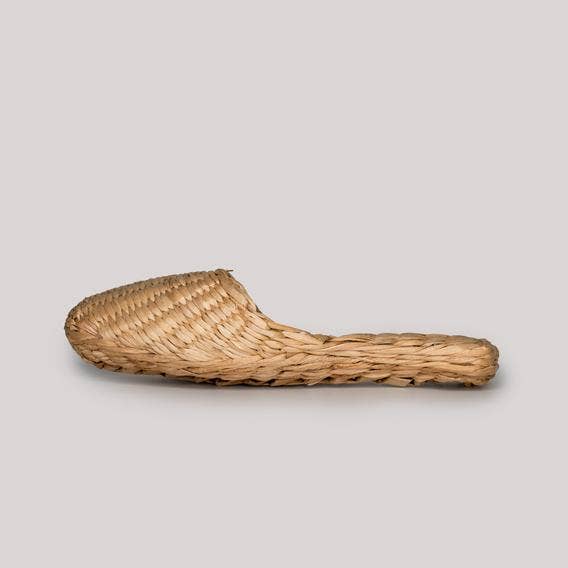 EcoFreax - Vendita all'ingrosso Pantofole - Donna - Pantofole da donna in paglia naturale intrecciata a mano