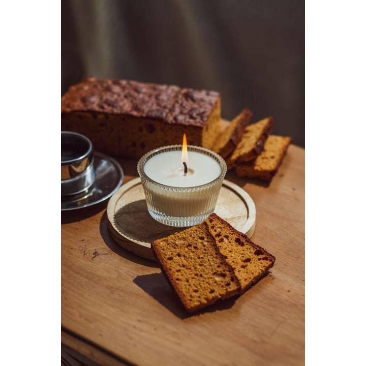 Coquelicot bougie parfumée coupelle verre La Rochère pour la vente par Atelier Bougies
