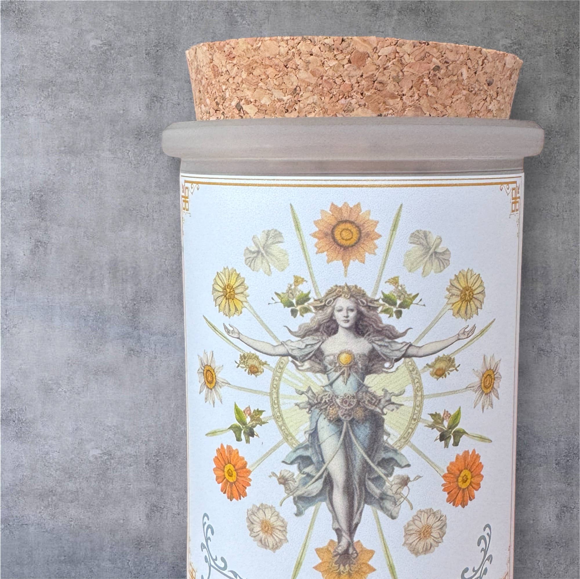 Montana Farmacy – wholesale Jar/filled candle – Flower Power © Candle Vintage Botanical Daisy Victorian2