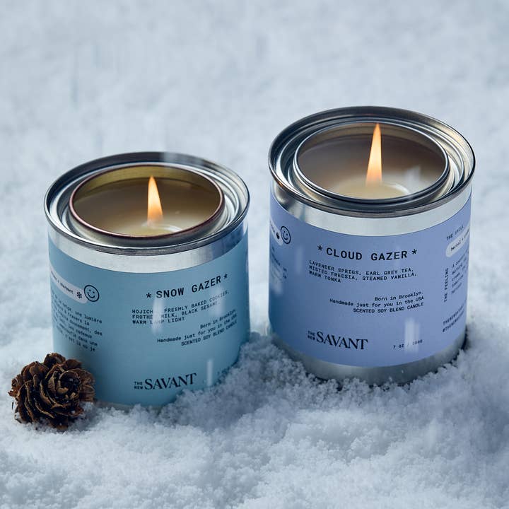THE NEW SAVANT - Wholesale Travel Candles - Cloud Gazer Candle - Aromatic + Vanilla 7oz Soy Blend4