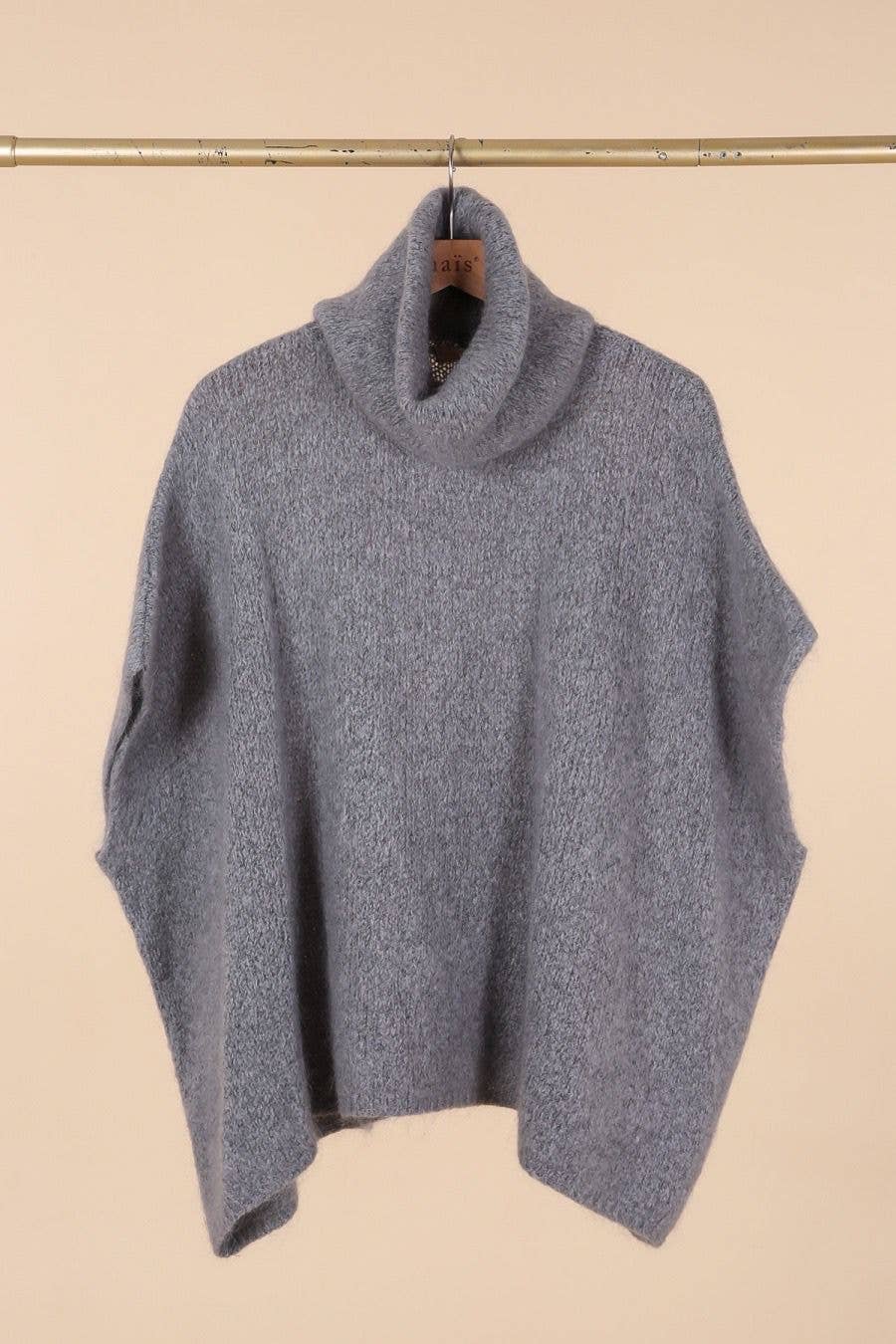 NAÏS PARIS – wholesale Poncho - Dam – Polotröja i ponchostil i mohair och ull22