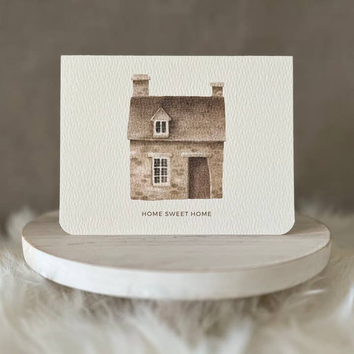 Paper Kuts - Wholesale Housewarming Card - "Home Sweet Home" New Home Card, Includes Kraft Envelope