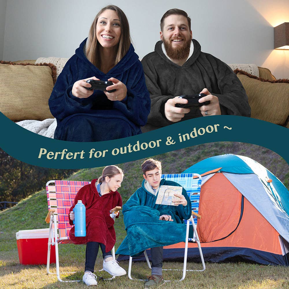 Pavilia - Wholesale Throw Blanket - Oversized Wearable Hoodie Blanket43