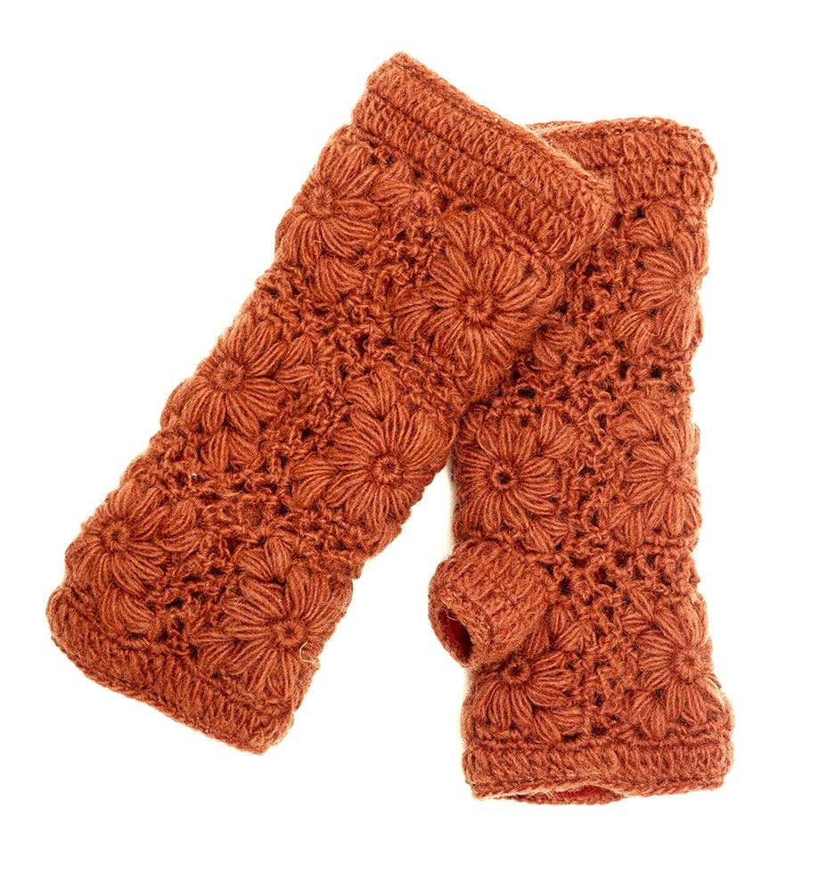 Nirvanna Designs, Inc. – wholesale Hand warmer – Flower Crochet Handwarmers17