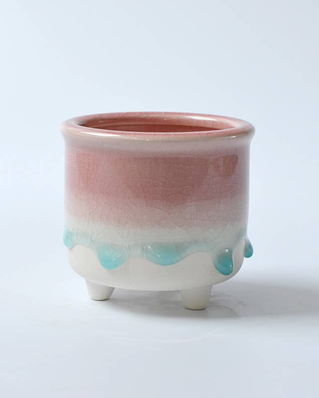 Springer Décor - Vente Pot - Pot à glaçure bleue coulante7