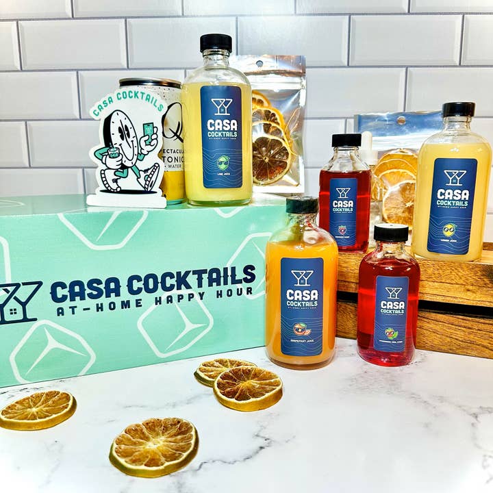 Coffret Cocktail Gin Casa Cocktails avec Garnitures pour la vente par Casa Cocktails