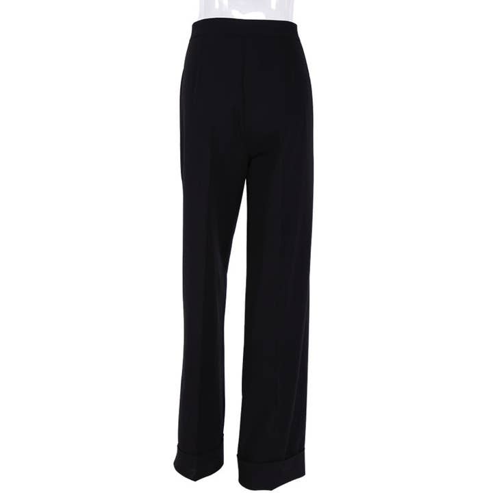 Marayn - Wholesale Pants - Women's - Black WideLeg Trousers High Waist Flowy Modern Fit11