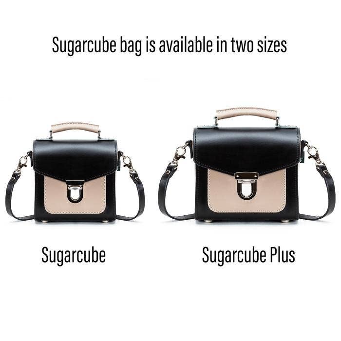 Handmade Leather Sugarcube Handbag - Cafe Noir - Plus for wholesale by Zatchels