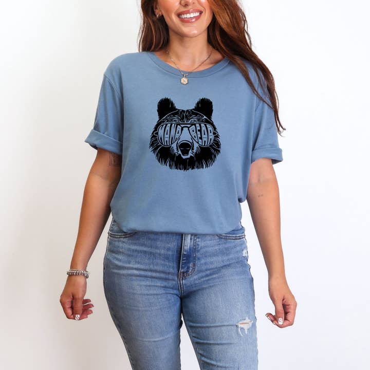 Mama Bear Shirt, Cute Mama Graphic Tee or Long Sleeve 001 for wholesale by 208 Tees