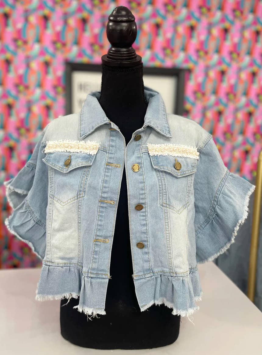 Chino Barvity - Wholesale Denim Jacket - Women's - Tie Me Up Denim Jacket2