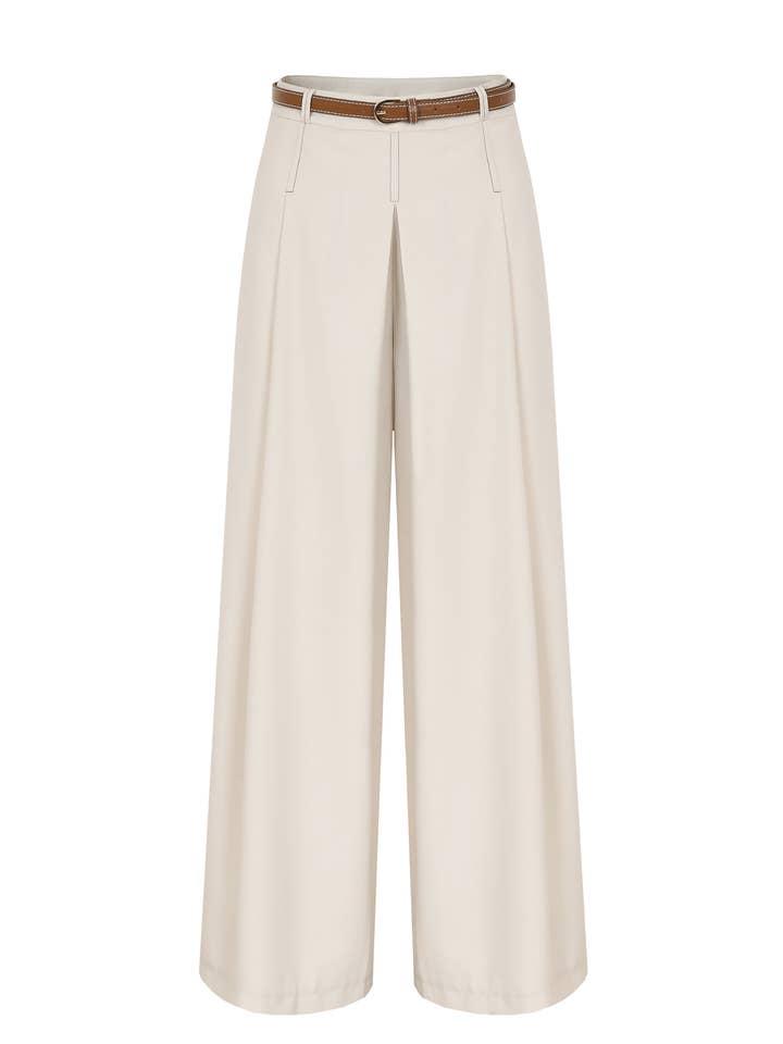 De Isometrische Geweven Plooi Broek Met Riem voor wholesale door RIVIR