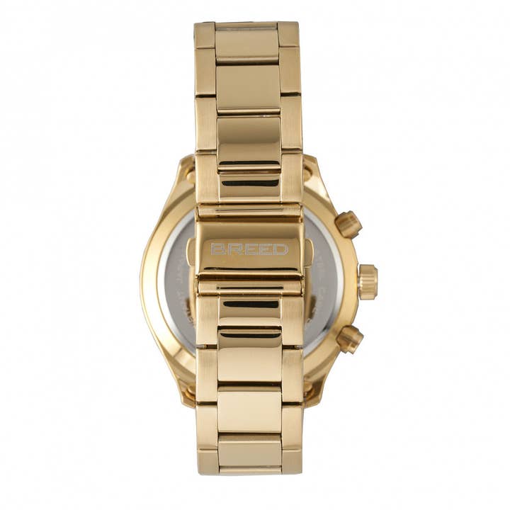 Breed - Wholesale Wrist Watch - Men's - Breed Maverick Chronograph Bracelet Watch with Date