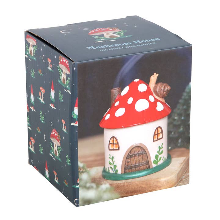 Something Different Wholesale - Wholesale Incense Holder - Mushroom House Resin Incense Cone Burner6