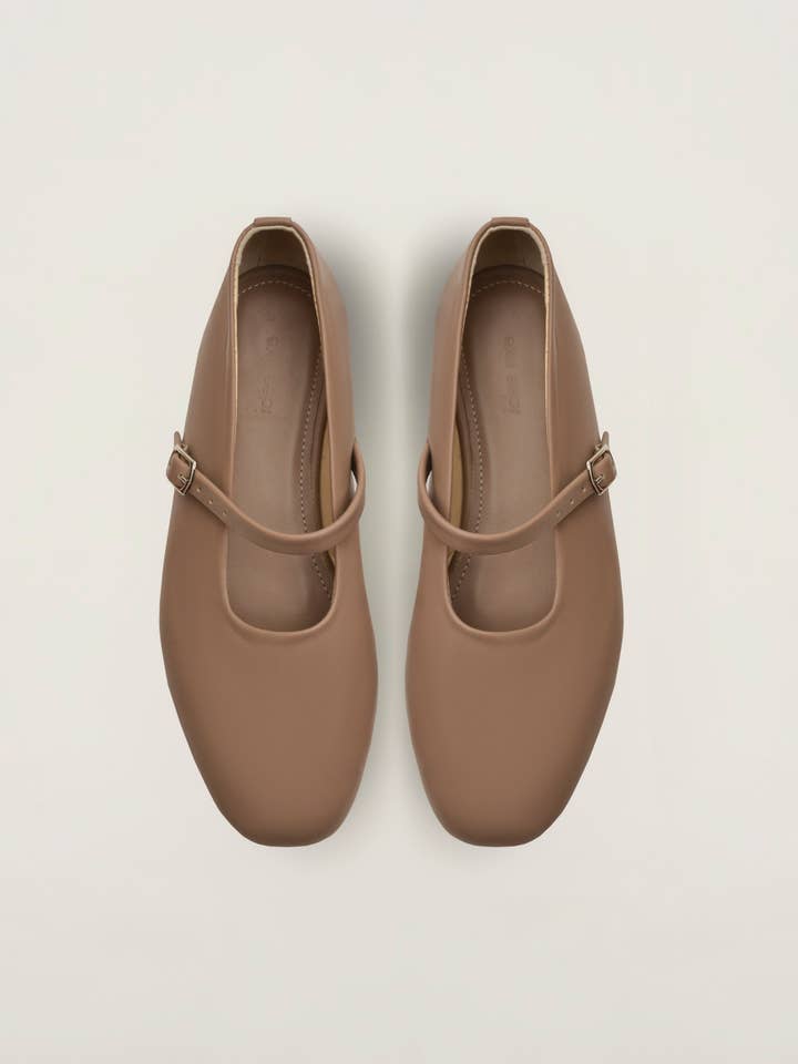 River Mary Janes — Taupe for wholesale by Idee Fixe