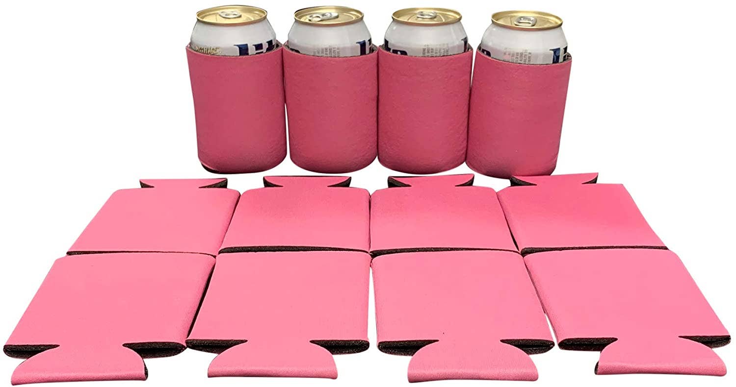 KP Kool Products - Wholesale Drink Huggers & Koozies - Blank Beer Can Cooler Sleeves, Plain Collapsible Soda Cover Coolies15