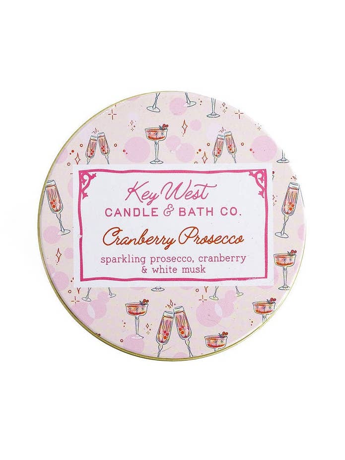Cranberry Prosecco Key West - Boîte de Voyage pour la vente par The Key West Candle Company
