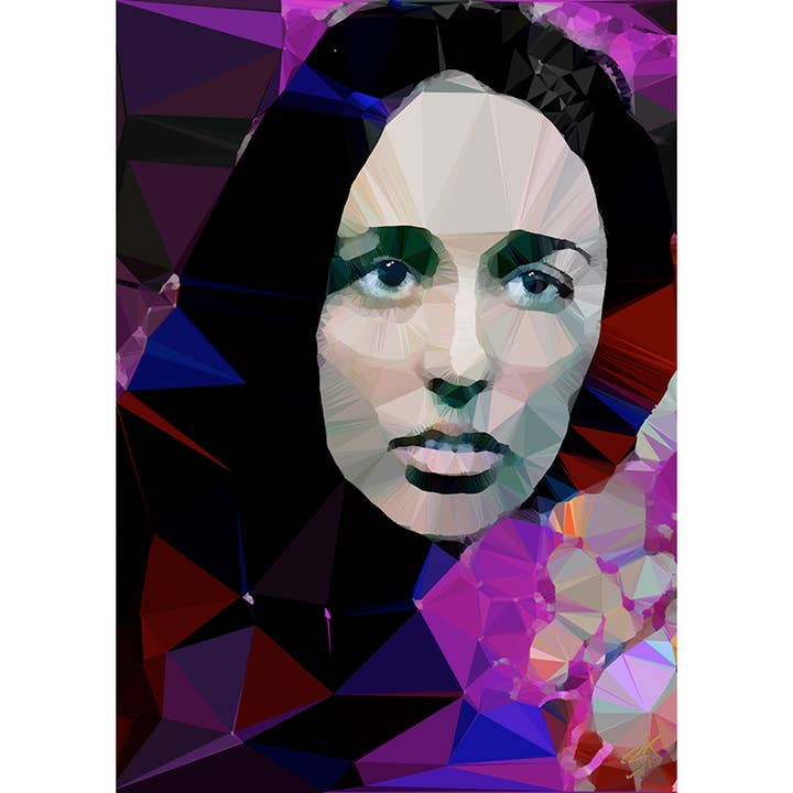 Baez (III) av Baiba Auria - signerat Giclée-tryck för wholesale av Egoiste Gallery