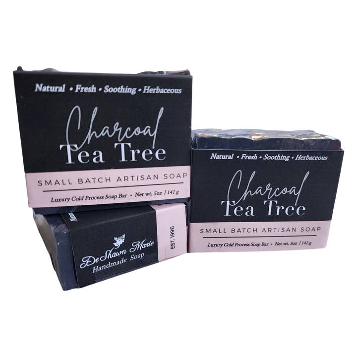 DeShawn Marie Soap Boutique - Wholesale Bar Soap - Charcoal Tea Tree Bar Soap8