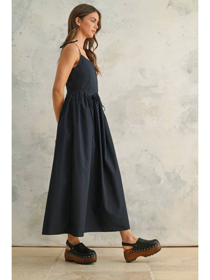 MIOU MUSE - Wholesale Dress - Women's - D4915 BOW TIE FRONT DETAIL DRESS