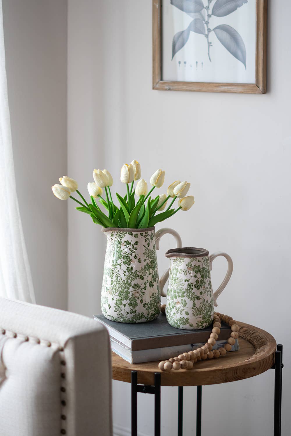 A&B Home Group Inc. – Großhandel Vasen – 8x5,5x9" Keramikkrug "Verdant Garden"6