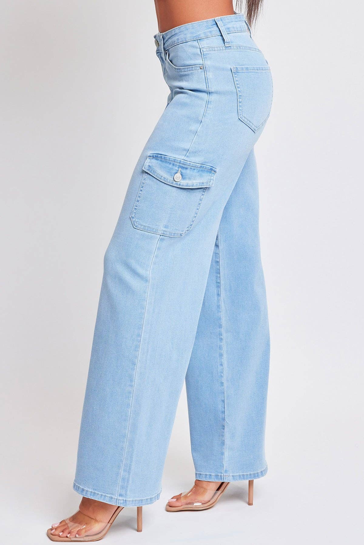 YMI – Großhandel Jeans – Damen – Junior Weit Geschnittene Skater Cargo Jeans-P653409