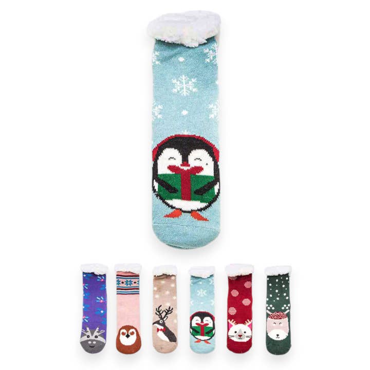 Christmas Intarsia Winter Socks Set for wholesale by LA Jewelry Plaza