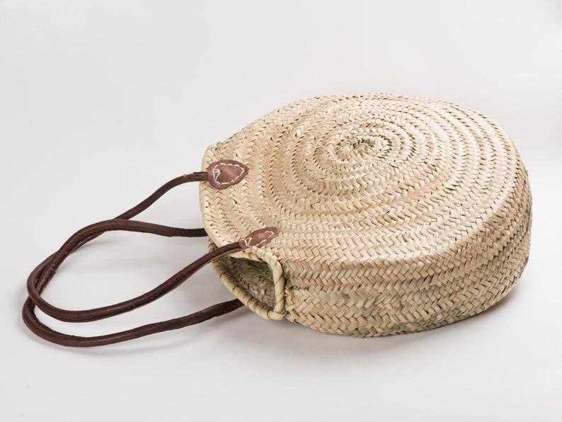 ProHandmadeDesign - Wholesale Beach Bag - STRAW BAG Handmade with leather, French Market Basket3
