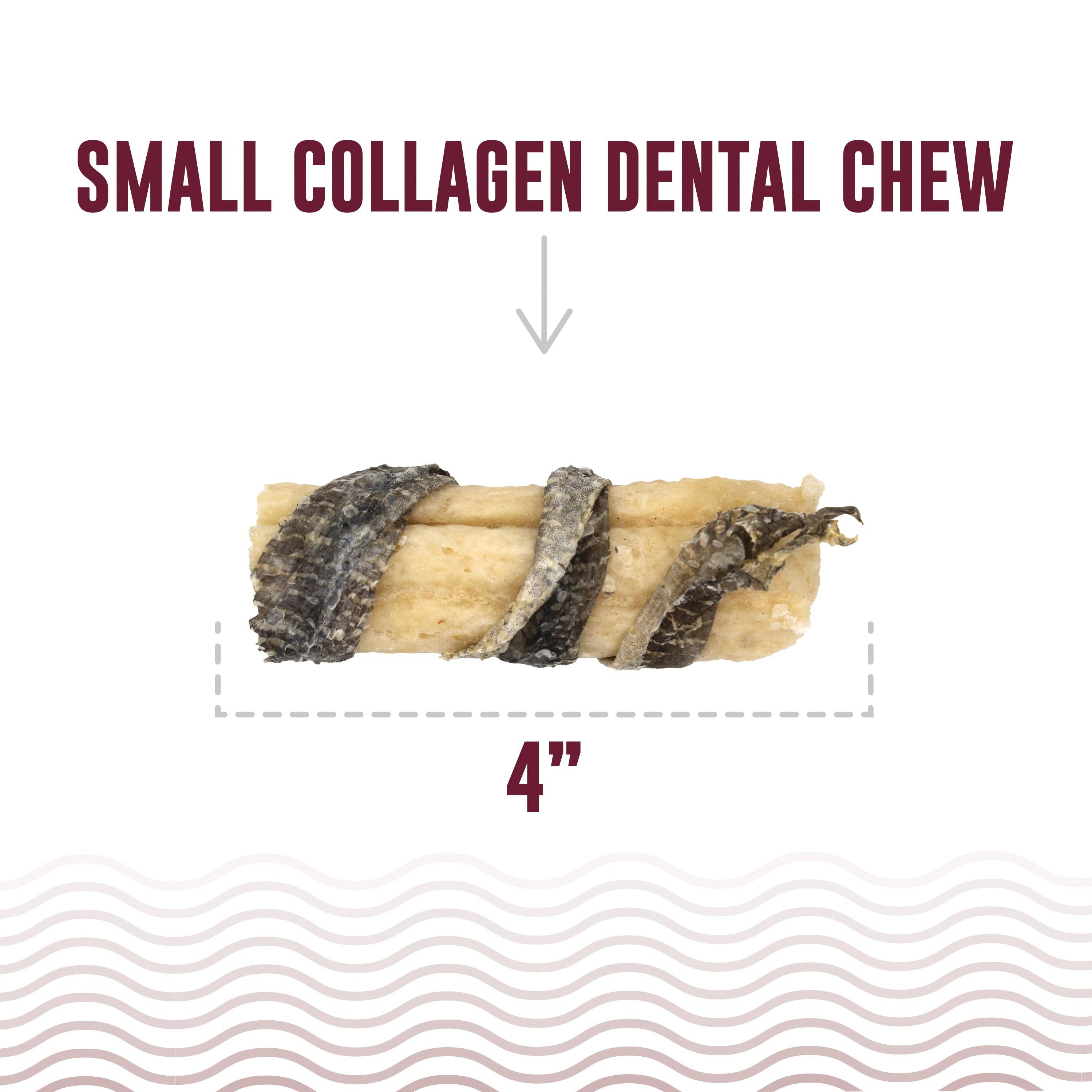 Icelandic+ - Wholesale Pet Treats - Dog - Beef Collagen Dental Chew Wrapped With Cod Skin  4"1