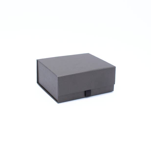 Inca UK - Vente Coffrets cadeaux - 14 x 12 x 6 cm. Boîte-cadeau plate pliante noire. Fermeture magnétique