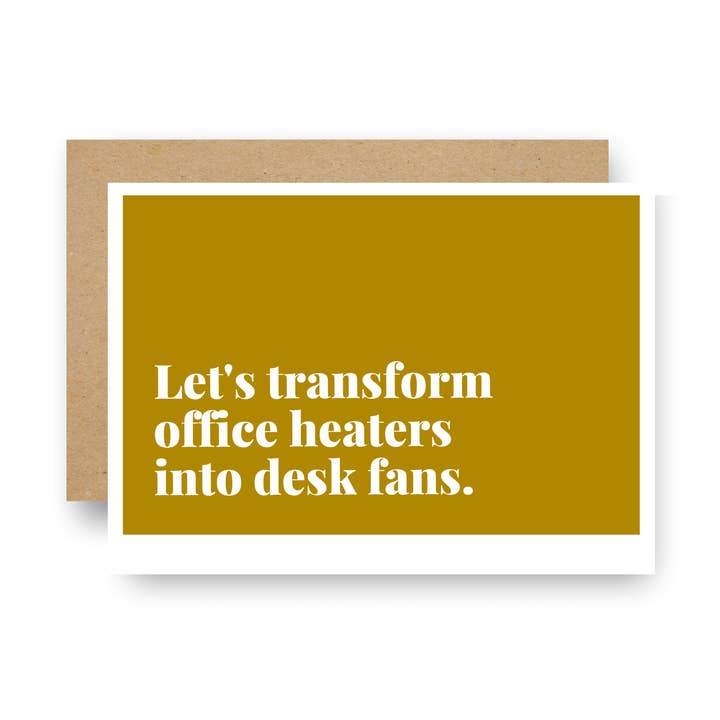 Transformez les appareils de chauffage de bureau en cartes de boîtier de ventilateurs de bureau pour la vente par Careerlog