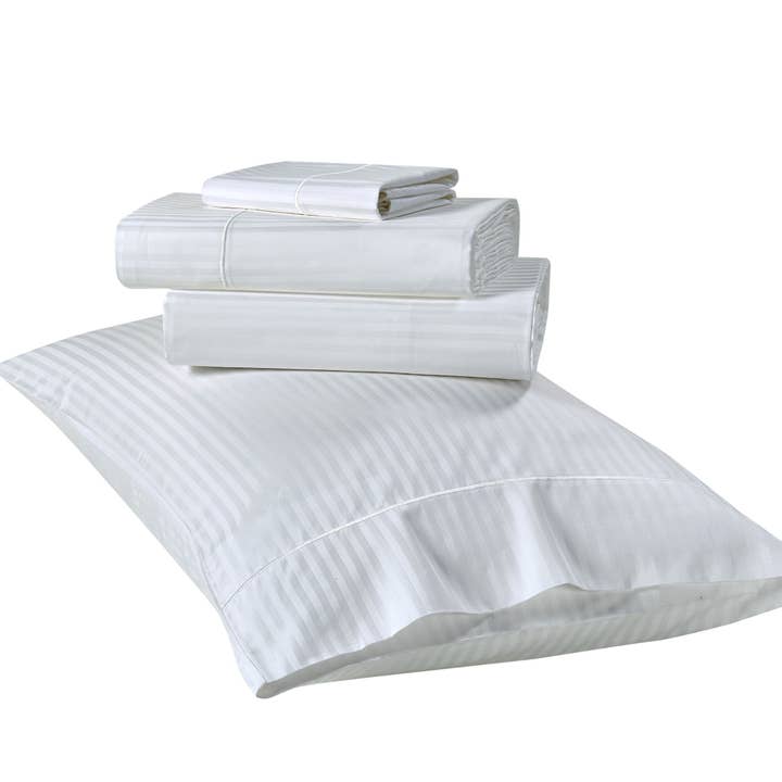 Bed Bath Fashions - Wholesale Sheet Set - Kathy Ireland 500 Thread Count Damask Stripe Sheet Set17