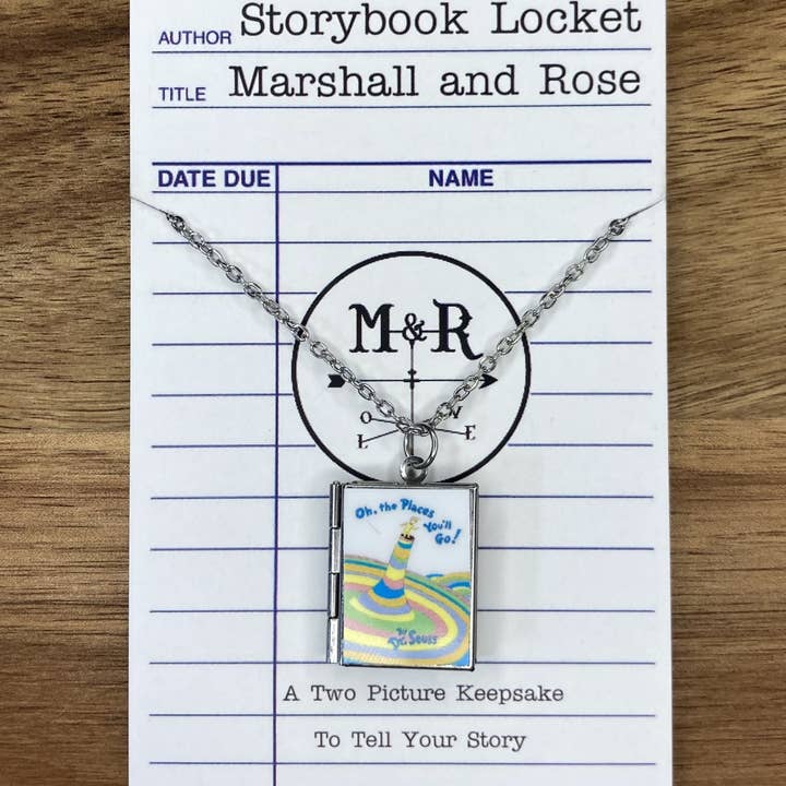 Book Locket Oh, The Places You'll Go! for wholesale by Marshall and Rose