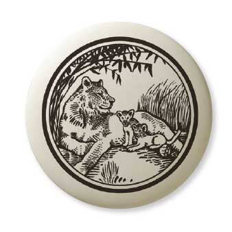 Lioness Porcelain Pendant Gift Box for wholesale by Touchstone Pottery