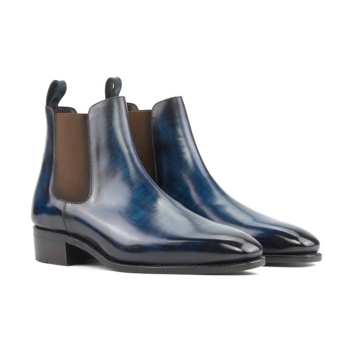 Maison Koly Cavalcade chelsea Boots Leather - Azur for wholesale by Maison Koly