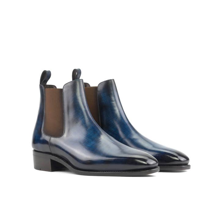 Maison Koly Cavalcade chelsea Boots Leather - Azur for wholesale by Maison Koly