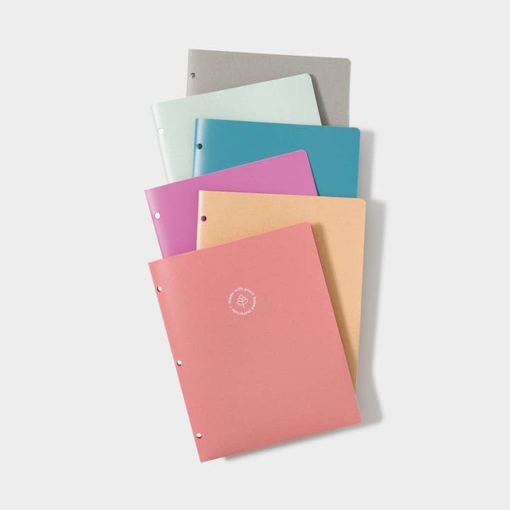 U Brands Speckled Bright Poly 2 Pocket 3-Hole Punch Folders, 12 CT Assorted Colors for wholesale by U Brands