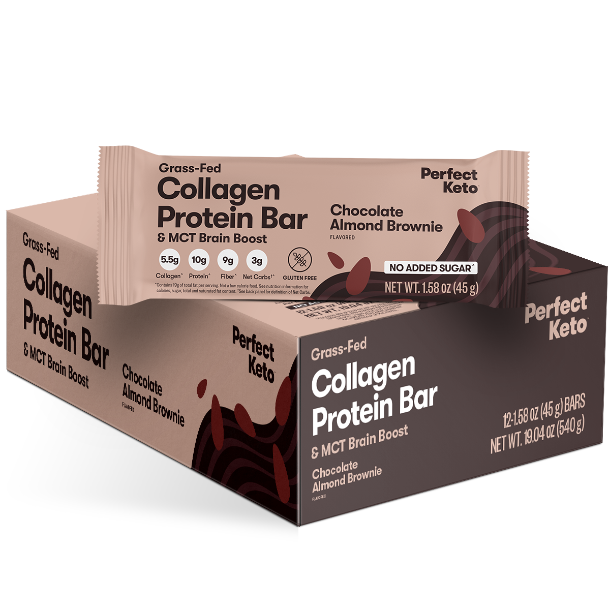 Perfect Keto - Vendita all'ingrosso Barrette - Barrette Proteiche al Collagene + MCT (12 pezzi) a Basso Contenuto di Carboidrati, Senza Glutine13