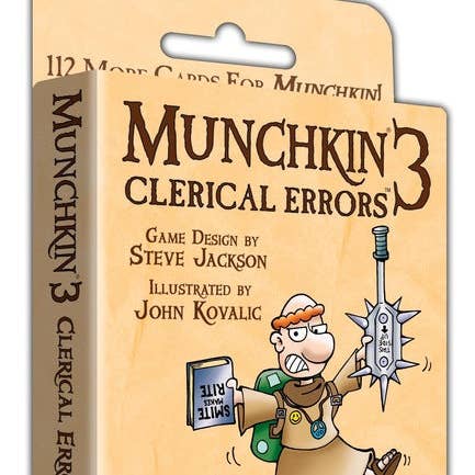Munchkin 3 - Clerical Errors for wholesale by Steve Jackson Games