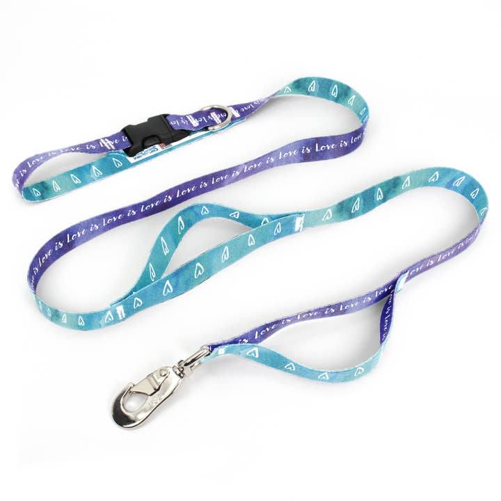 Laisse Love Is Fab Grab - Fabriqué aux États-Unis - Trois poignées pour la vente par Buttonsmith