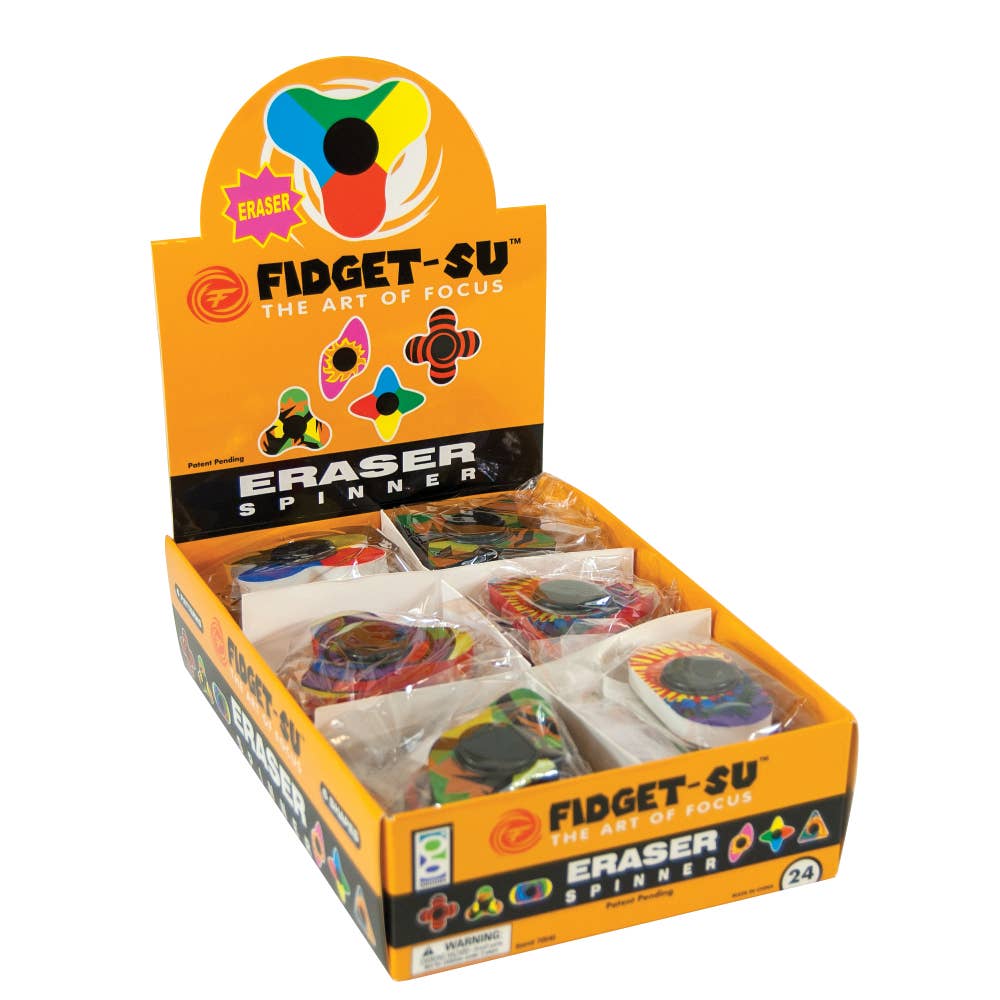 Geddes - Wholesale Fidget Toy - Kids - Fidget-su Eraser Spinner  24/dsp3