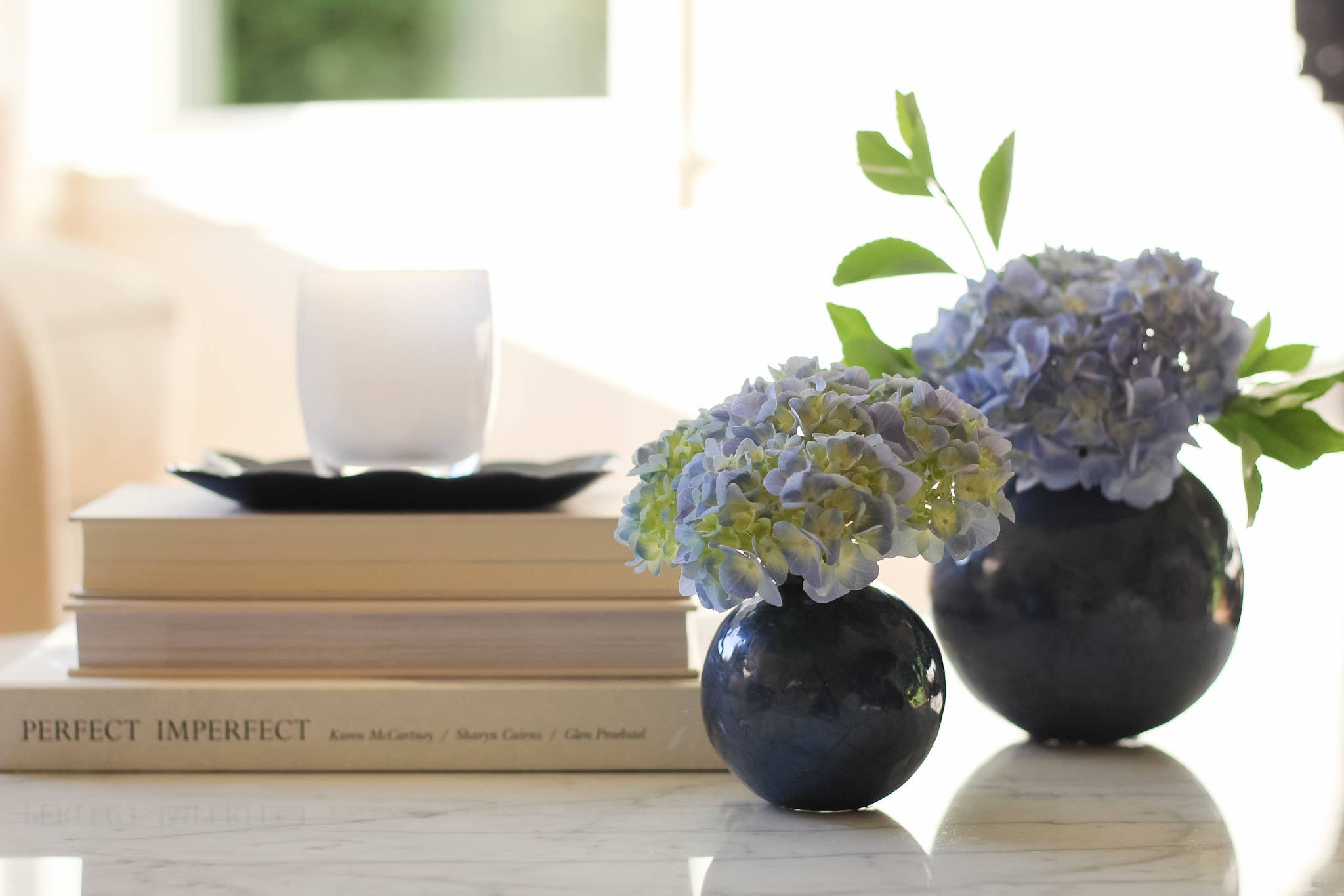 Dekorasyon Gifts  Decor - Wholesale Vase - Capiz Round Vase (Blue)4