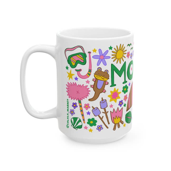LOLALA - Your California Happiness Market 💛 - Wholesale Coffee Mug - Morro Bay - *BIG* Coffee Mug (15oz)