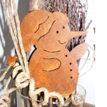 Winter decoration snowman figure | Edelrost Christmas decoration for wholesale by Rostikal
