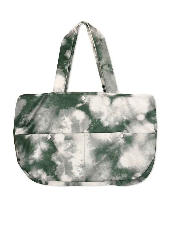 Sac fourre-tout vert tie-dye pour la vente par HERMAN & CO