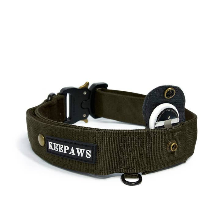 Keepaws™ Tactical AirTag Collar for wholesale by Keepaws